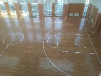 運(yùn)動(dòng)木地板籃球場